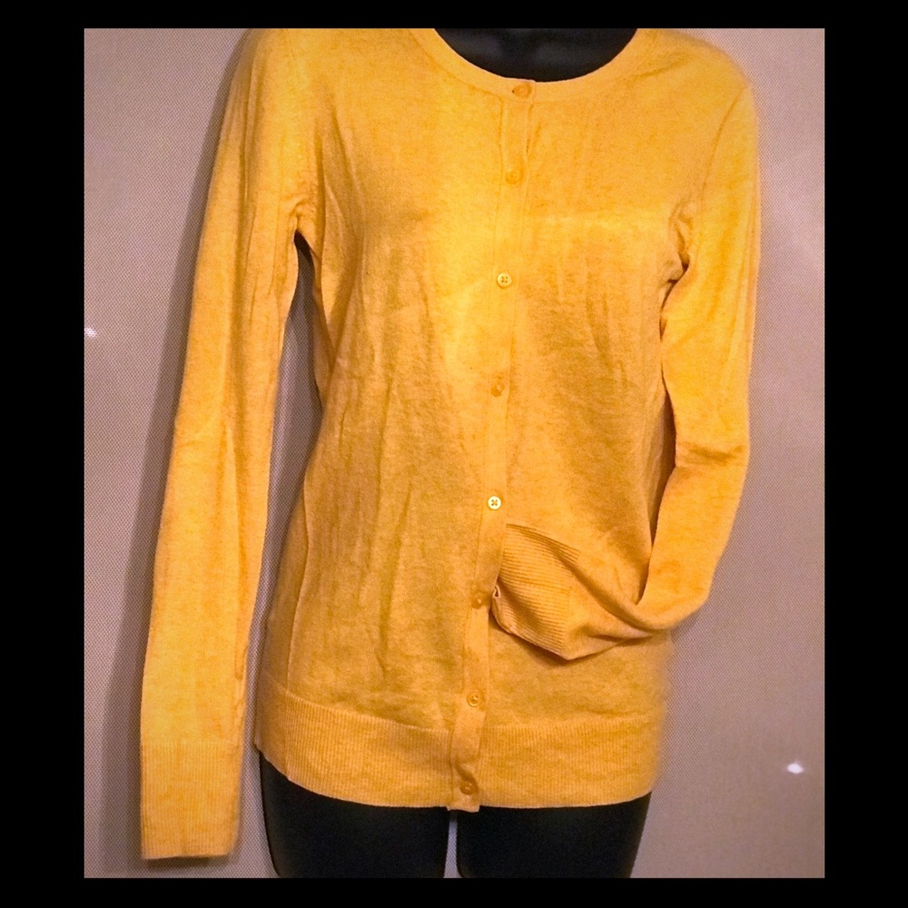 Marigold yellow cardigan